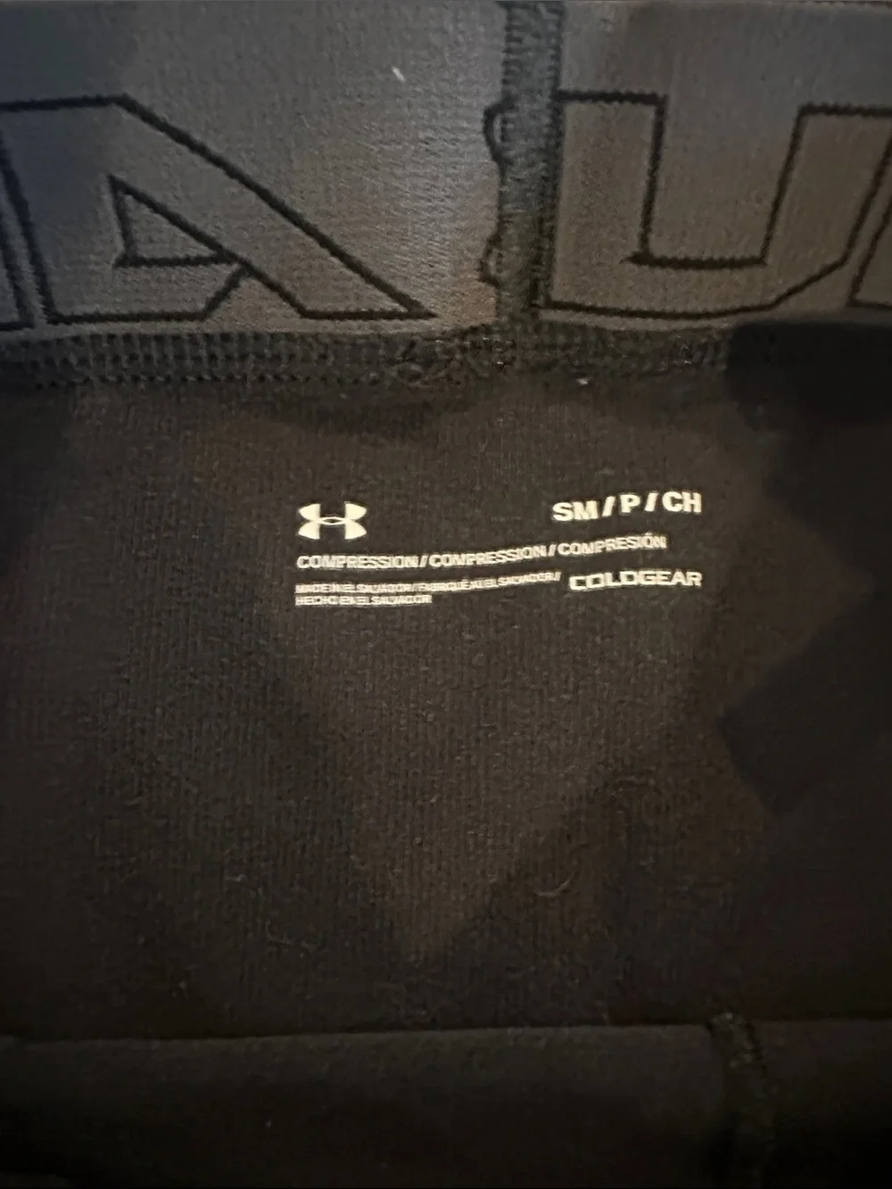 Under Armour Black Performance Compression Tights with Logo Waistband